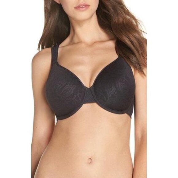 Wacoal Women's Awareness Contour Wired Bra Obsidian Size 40C 853367 Black - Picture 1 of 9